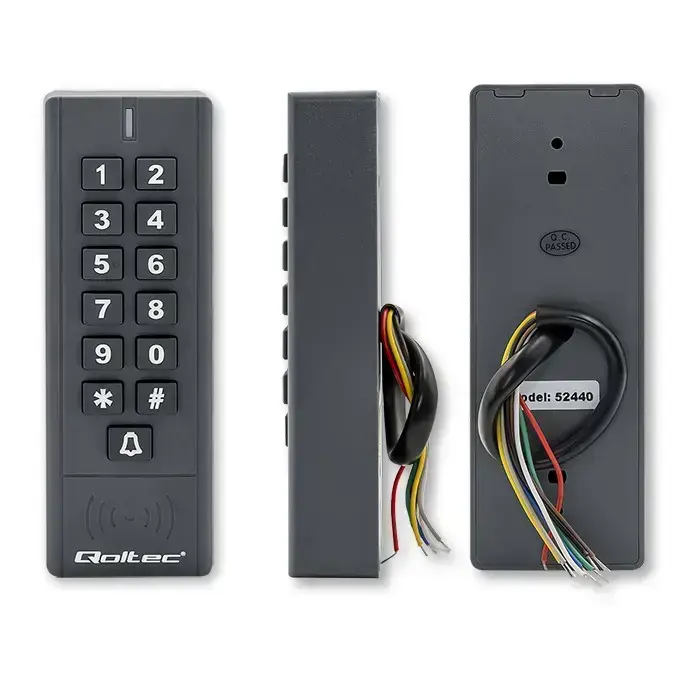 Qoltec Code lock CALISTO with RFID reader | Code | Card | key fob | Doorbell button | IP68 | EM Foto 6