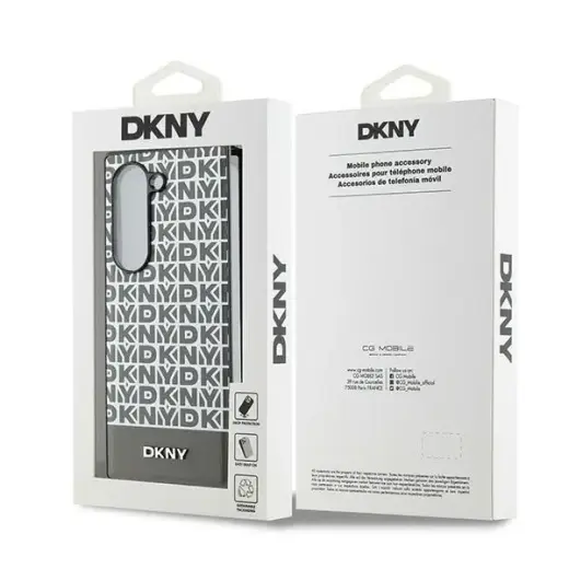 DKNY Repeat Pattern Bottom Stripe Case for Samsung Galaxy Z Fold 6 - Brown Foto 7