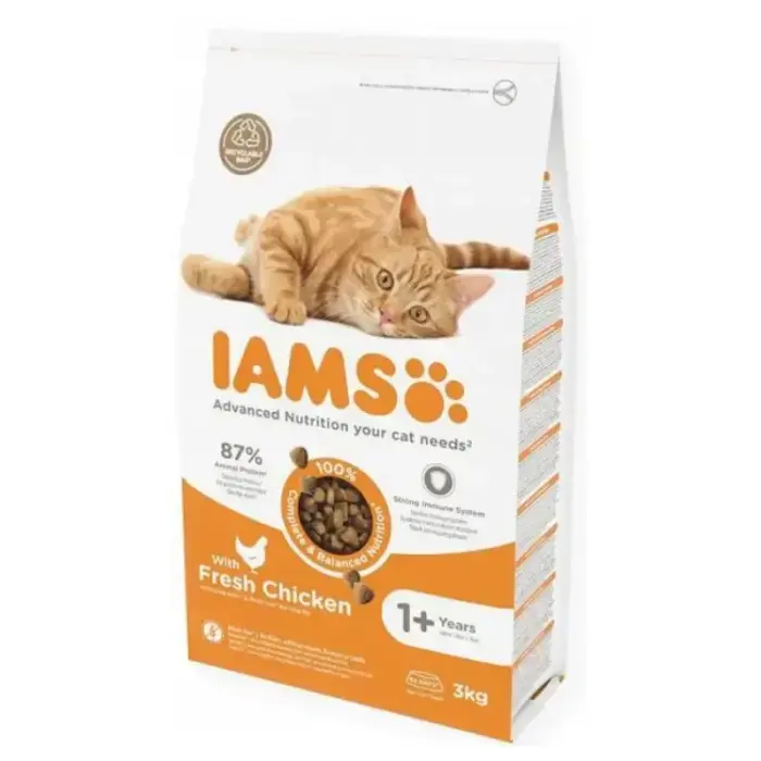Sausā barība kaķiem - IAMS CAT ADULT CHICKEN, 3kg