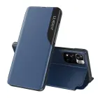 Eco Leather View Case Elegant Flip Cover with Stand Function Poco M4 Pro 5G Blue — Foto 2