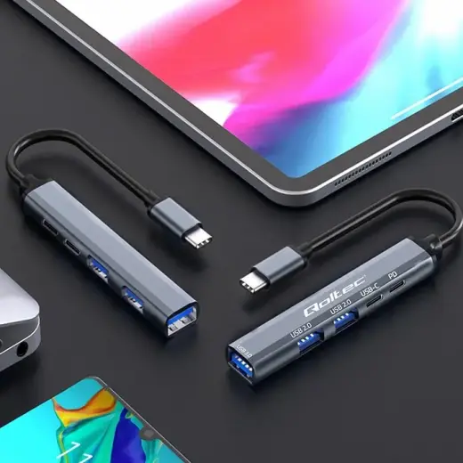 HUB adapter USB C 3.1 5in1, USB C PD, USB C Фото num