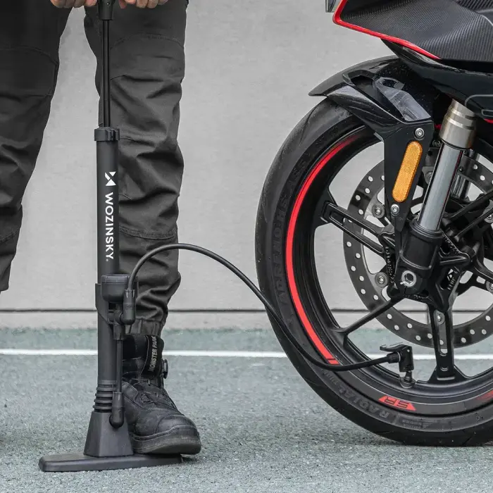 Wozinsky WPR-02 Floor Bicycle Pump - Black Foto 9