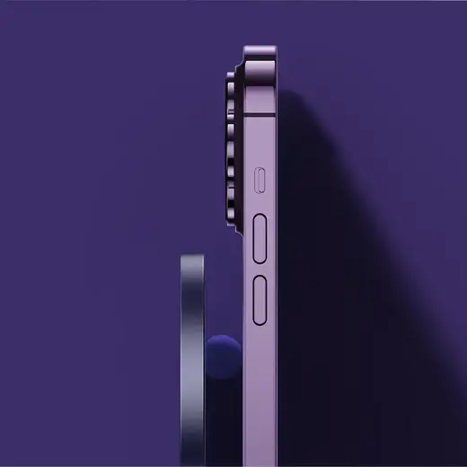 Baseus Simple Mini3 magnetic charger MagSafe Qi 15W blue Photo