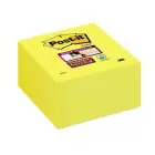Piezīmju līmlapiņu kubs Post-it Super Sticky,350lpp, 76x76mm, dzeltens Foto 1