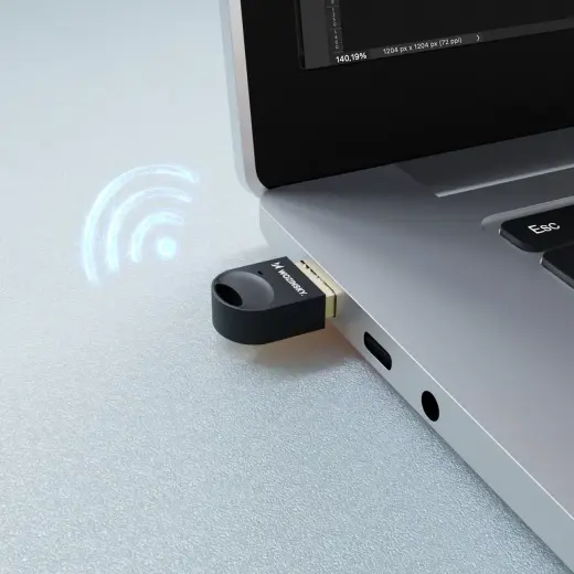 Mini Bluetooth 5.4 Adapter Wozinsky WUSB54YS USB-A Receiver Transmitter for Computer - Black Фото num