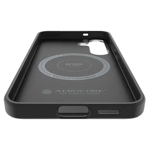 Etui Samsung Spigen Enzo Aramid Magnet    do Galaxy S25 czarno-srebrny Фото num