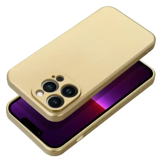 Metallic phone case for iPhone 17 Air gold