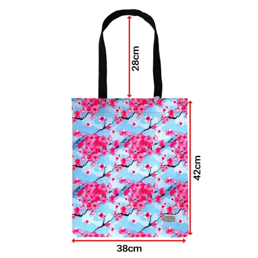 Shopping bag Wonder pattern 1 blue Foto 6