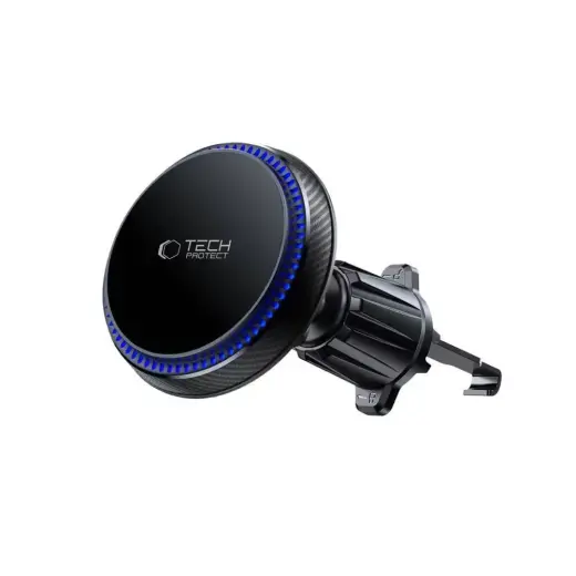 Tech-Protect MM15W-V4 car phone holder with MagSafe 15W inductive charger for air vent - black Фото num