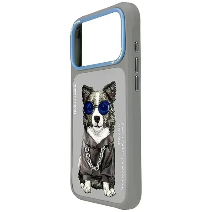NIMMY case GLASSES COOL DOG for IPHONE 18 Pro/17 Pro grey
