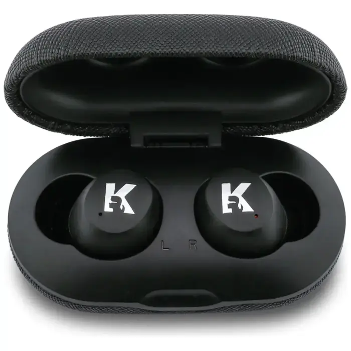 Earphone TWS Karl Lagerfeld Saffiano    Logo ENC black Foto 4