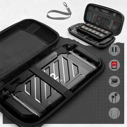 SUPCASE CARRYING PLUS NINTENDO SWITCH 2 BLACK Foto 4