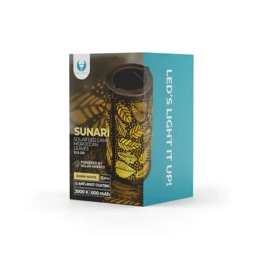 Forever Light Solar LED lamp Moroccan leaves SUNARI FLS-210 Foto 8