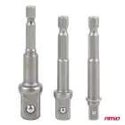 Socket and bits 3el.  1/4" 3/8" 1/2" AMIO-04933 — Foto 3