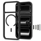 Tech-Protect MagOne CC MagSafe Case + Tempered Glass 2-Pack for iPhone 18 Pro / 17 Pro - Clear Black — Foto 2