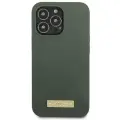 Guess GUHMP13LSPLA iPhone 13 Pro | 13 6,1" zielony|khaki hard case Silicone Logo Plate MagSafe Foto 3