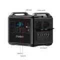Choetech BS006 Super Mini внешний аккумулятор (powerbank) | 1997Wh | 2000W | USB-A, USB-C, AC, Авто, XT60, DC | LED фонарик | черный Фото num