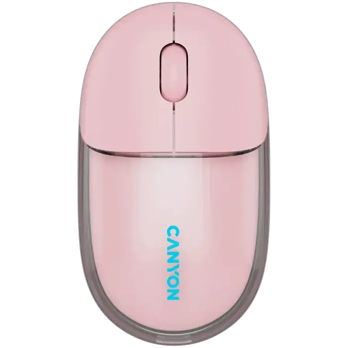 CANYON mouse OnClick 24 BT/ Wireless Transparent/Pink