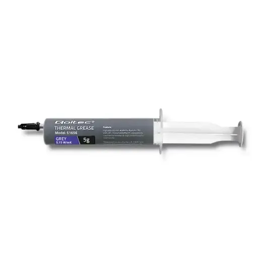 Qoltec Thermal grease 5.15 W/m-K | 5g | Grey