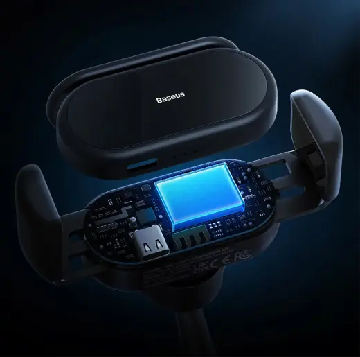 Electric car holder with solar panel for Tesla Model 3 | Y Baseus T-Space - black Foto 7