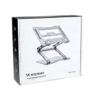 Wozinsky WRS-CPY75DSS Aluminum Laptop and Tablet Stand + Free Smartphone Stand - Silver Foto 10