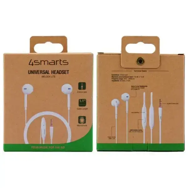 4smarts Melody Lite Headphones 3.5mm white/white 468521 Foto 3