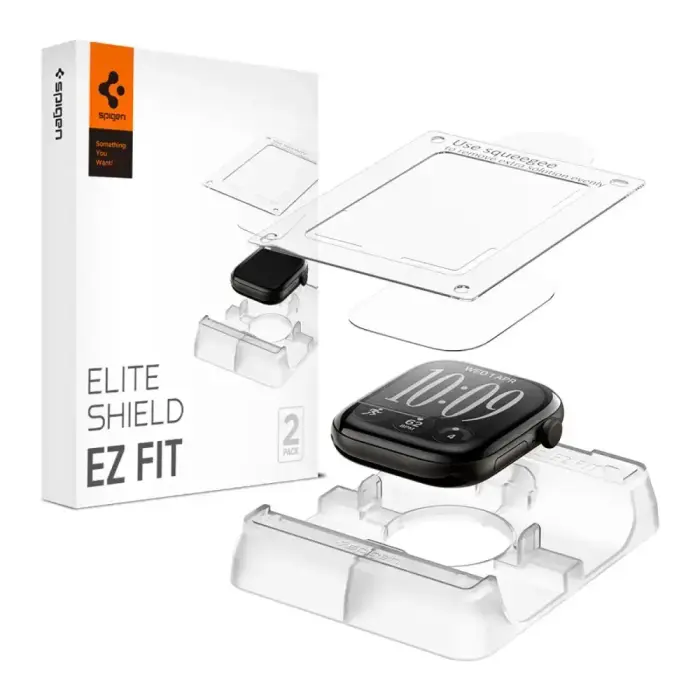 FOLIA HYDROŻELOWA SPIGEN ELITE SHIELD ”EZ FIT” 2-PACK APPLE WATCH 12 (42 MM) CLEAR