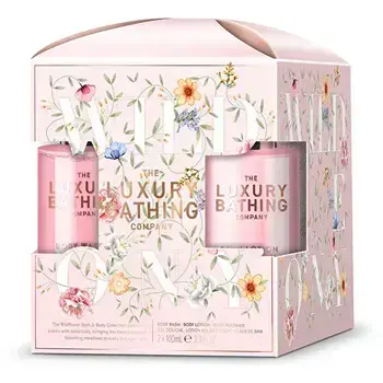 Grace Cole Luxury Bathing Body Care Set ( Pivoňka, Broskev & Malina ) - Dárková sada péče o tělo ( 3 ks )