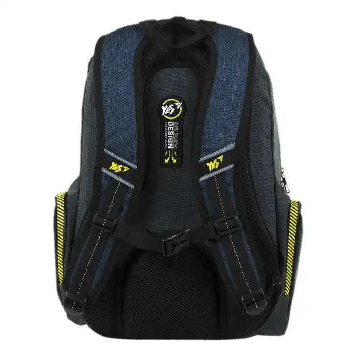 Jauniešu mugursoma YES T-87 Danger, melna/zila Photo