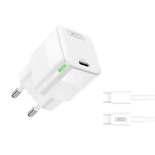 XO CE06 зарядное устройство | 30W | USB-C | с проводом USB-C на USB-C в комплекте Фото num