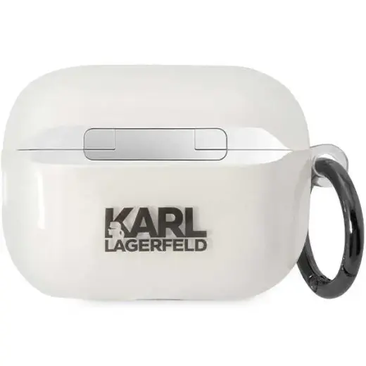 Karl Lagerfeld KLAP2HNCHTCT Airpods Pro 2 (2022|2023) cover transparent Ikonik Choupette Фото num