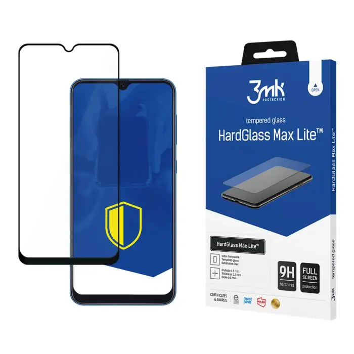 Samsung Galaxy A50 Black - 3mk HardGlass Max Lite™ screen protector Фото num