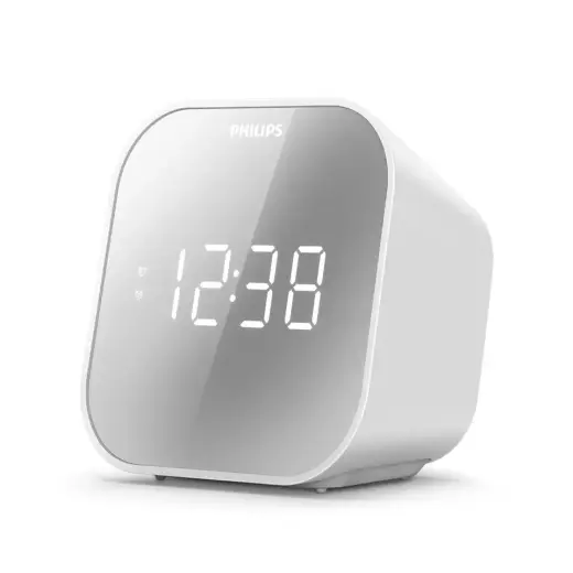 PHILIPS radio pulkstenis, balts Photo