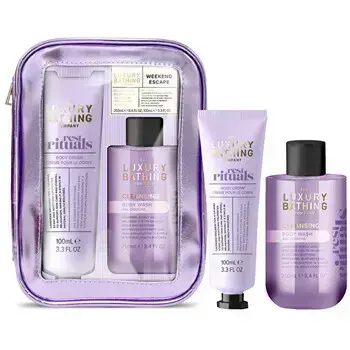 Grace Cole Lavender Body Care Set ( Levandule ) - Dárková sada péče o tělo v kosmetické taštičce ( 2 ks )