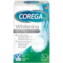 Corega Whitening 30 Dental Cleaning Tablets 30.0ks