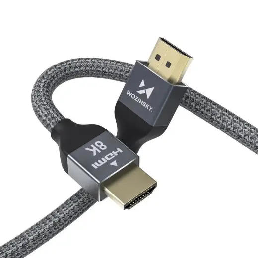 Wozinsky cable HDMI 2.1  8K 60 Hz 48 Gbps | 4K 120 Hz | 2K 144 Hz 1m silver (WHDMI-10) Photo