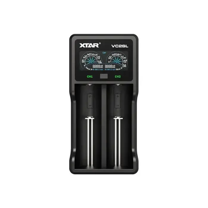 Lādētājs 1-2 Li-ion 10440-26650, AAAA/AAA/AA/A/SC/C/D NIMH-NICD akumulatori