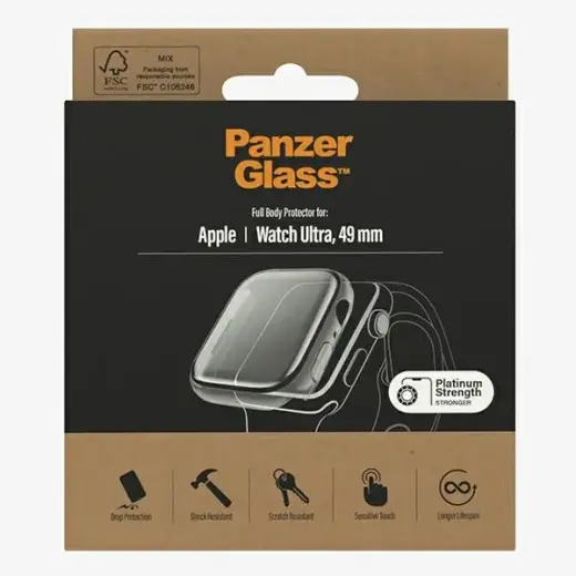 PanzerGlass Full Body tempered glass + case for Apple Watch Ultra (49mm) clear Foto 4
