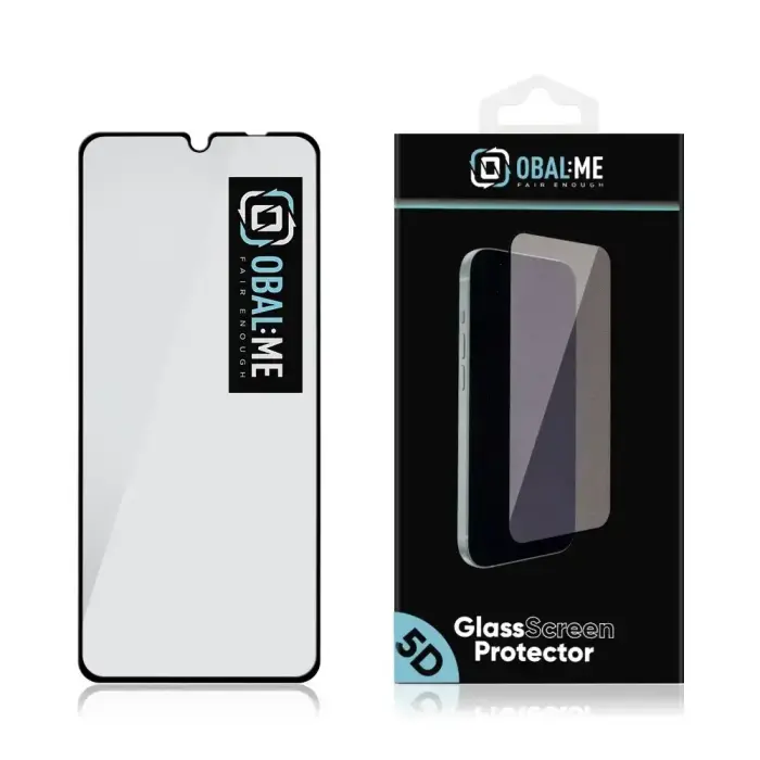 OBAL:ME 5D Glass Screen Protector for Xiaomi Redmi 17C 4G/5G Black