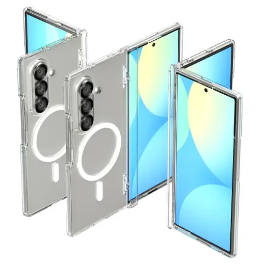 SPIGEN ULTRA HYBRID PRO MAG MAGSAFE GALAXY Z FOLD 7 CLEAR|WHITE Foto 2