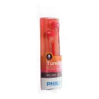 Wired eaphones jack 3,5 mm PHILIPS SHE3555RD red Foto 2