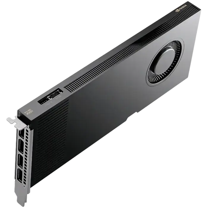 PNY NVIDIA RTX PRO 4000 Blackwell OEM Version, PCI-Express x16 Gen 5.0, 24 GB GDDR7 ECC 192-bit, 672 GB/s, 140W, FMHL Single Slot (11,2cm H x 24,1cm L), 4x DP 2.1b