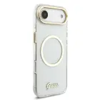 Guess IML Glitter Script Strap MagSafe Case for iPhone Air Transparent Foto 2