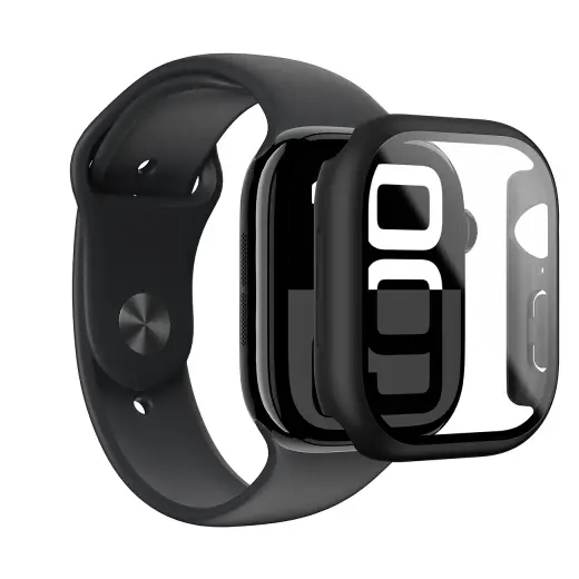 AmazingThing Radix Glass Case for Apple Watch 42mm - Black Фото num