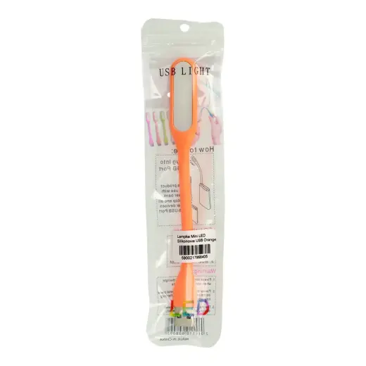 Mini LED Lamp Silicone USB Orange Foto 4