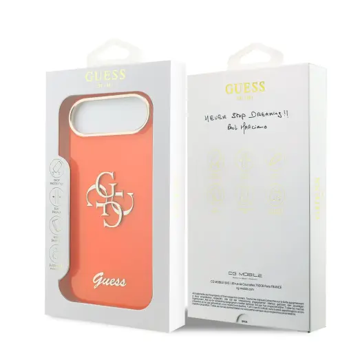 Guess IML 4G Script Metal Logo Case for iPhone Air Orange Foto 6