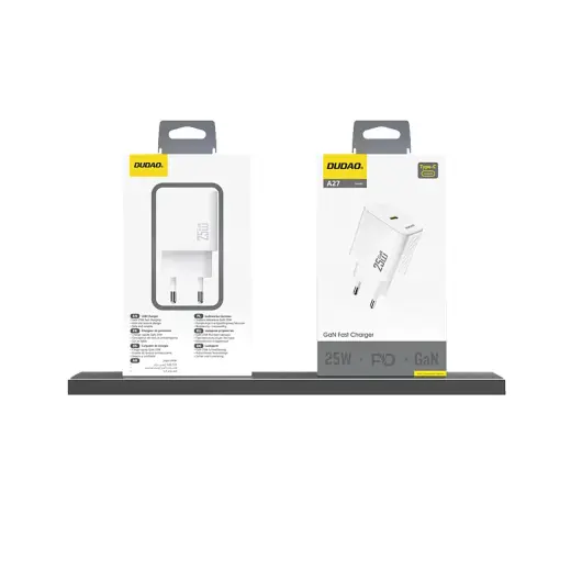 Dudao A27 travel charger | 25W | GaN | USB-C | white Photo