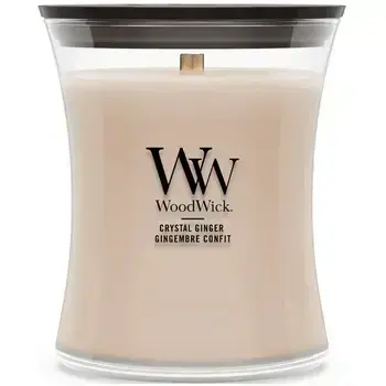 WoodWick Crystal Ginger Váza ( krystalizovaný zázvor ) - Vonná svíčka 609.5g