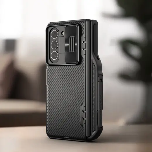 Nillkin CamShield Fold Case for Samsung Galaxy Z Fold 5 with additional stylus holder - black Foto 3