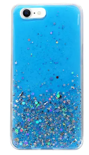 Fusion Glue Glitter Back Case Силиконовый чехол для Apple iPhone 12 | 12 Pro Синий Фото num